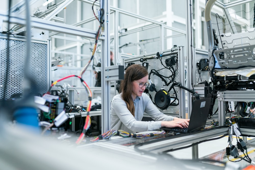 Industrial factory manufacturing floor
