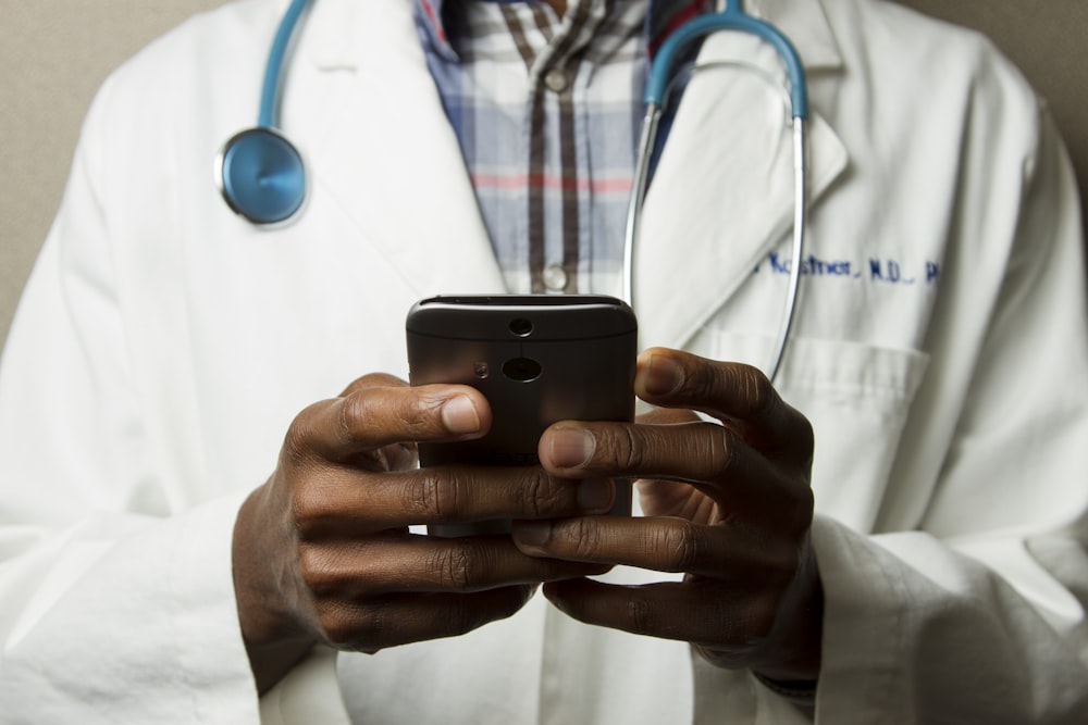 Doctor and nurse in a modern clinic